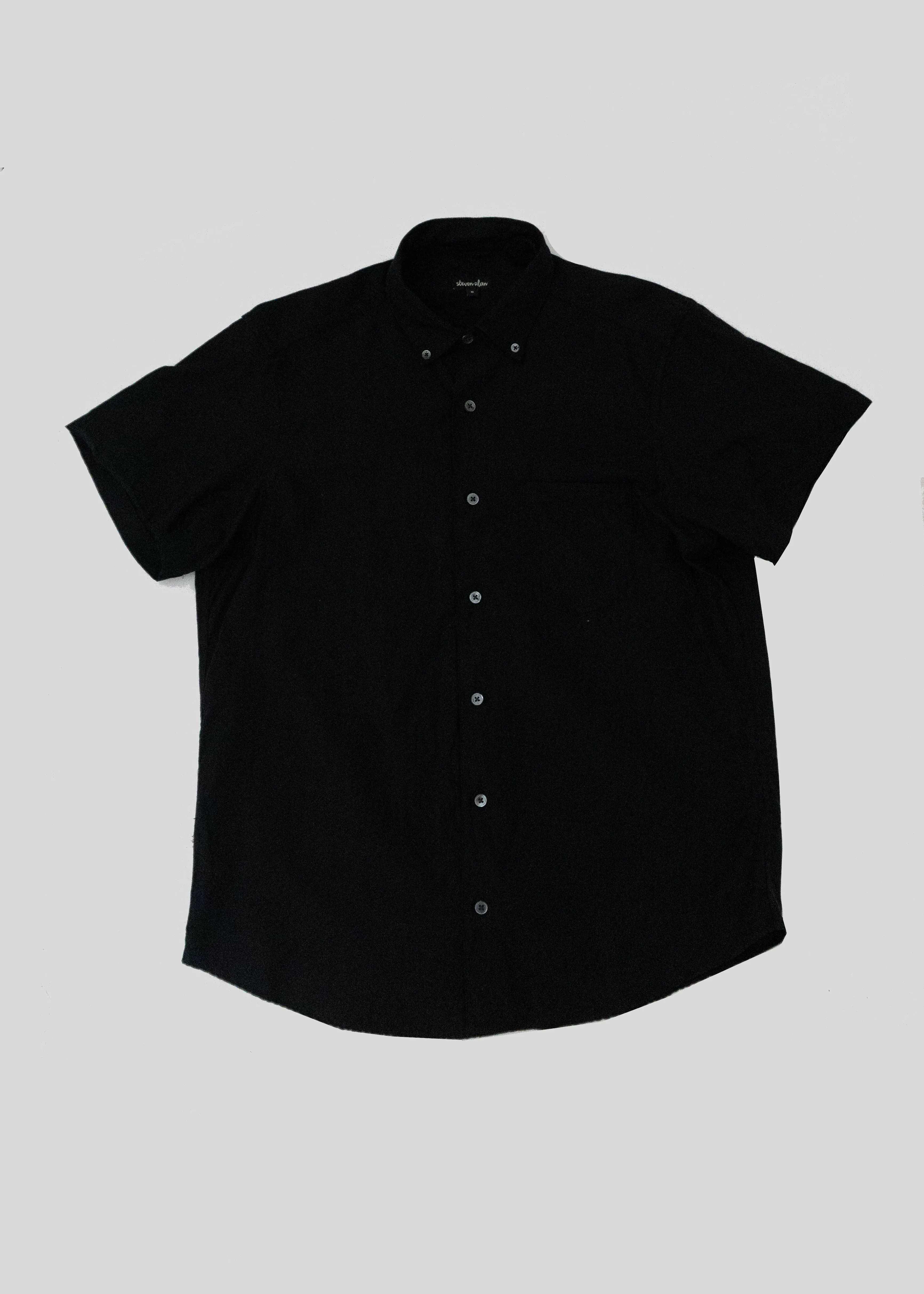 Short Sleeve Single Needle Shirt, Midnight