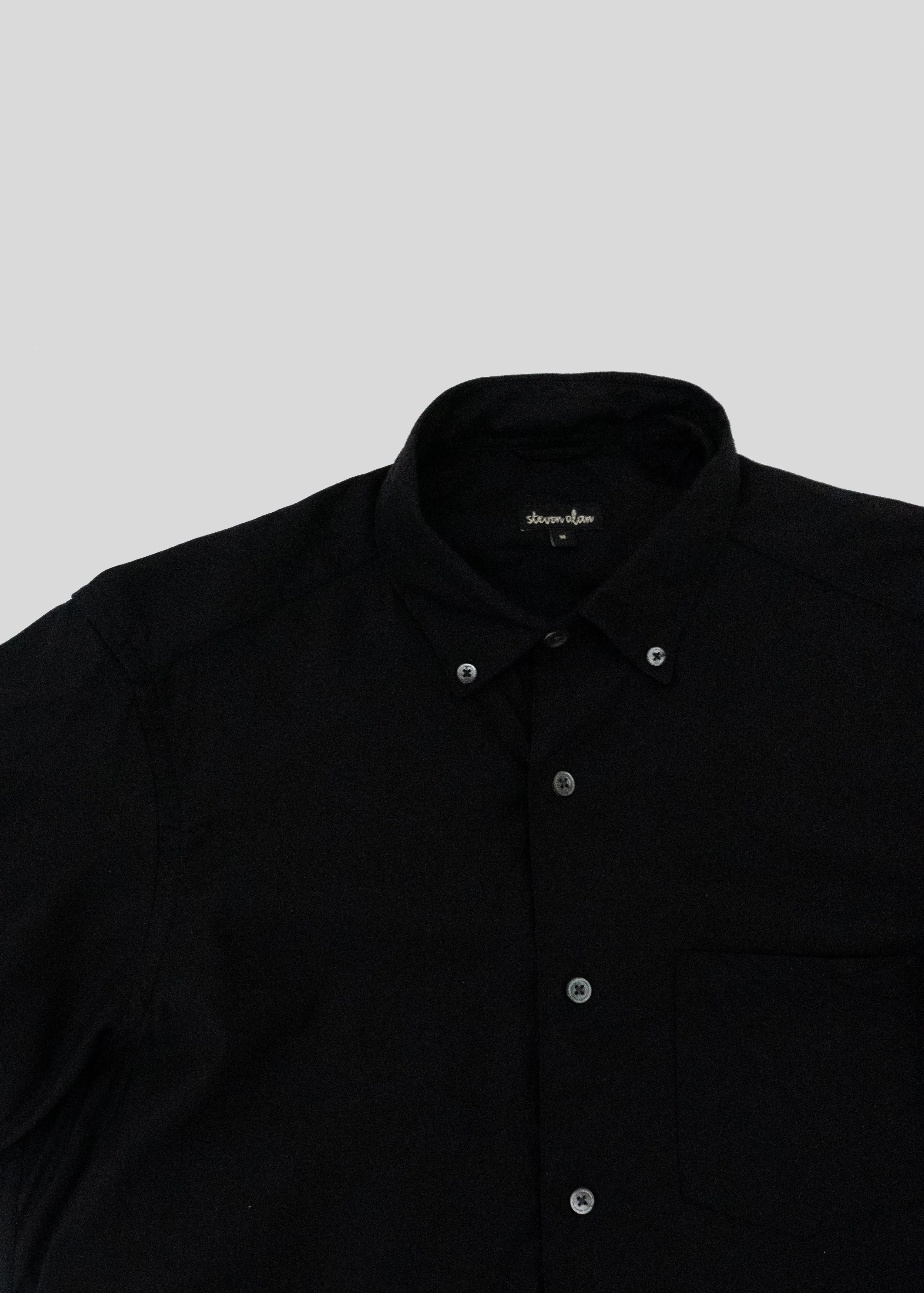 Short Sleeve Single Needle Shirt, Midnight