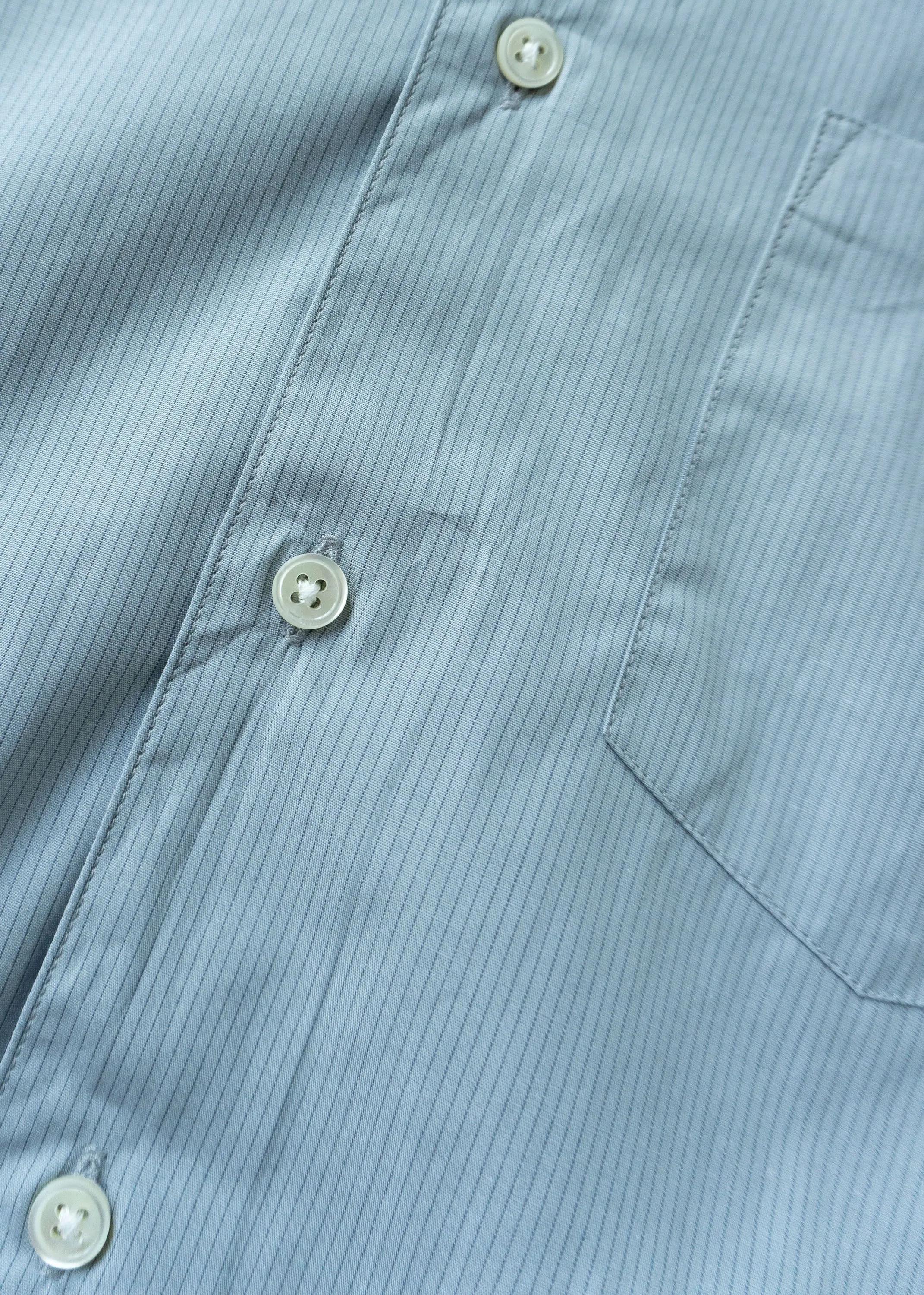 Short Sleeve Single Needle Shirt, Nardo Grey Stripe