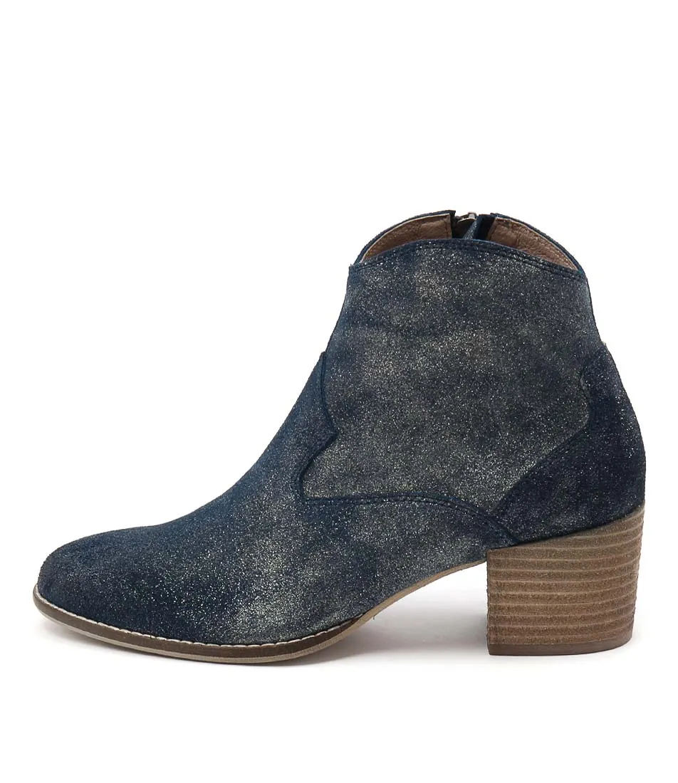 SILENT D Mella Navy Dust Suede