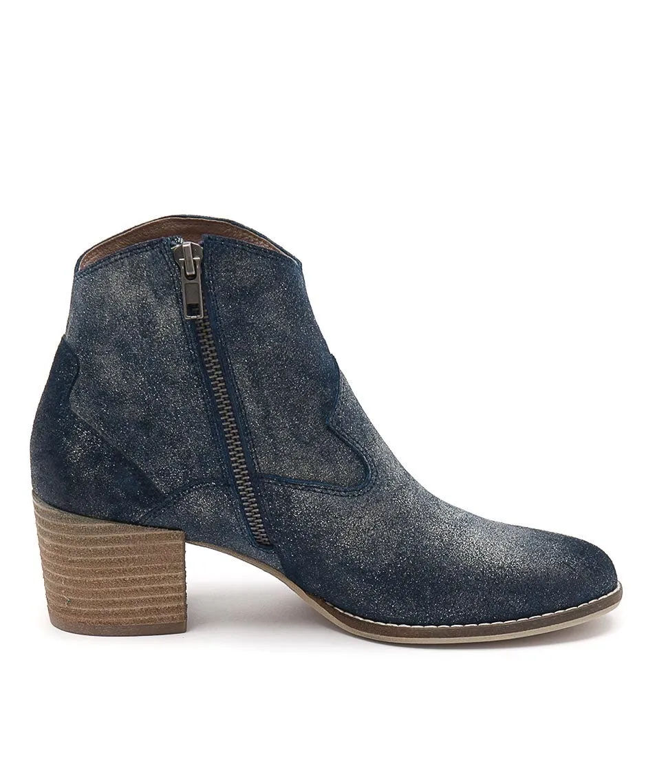 SILENT D Mella Navy Dust Suede