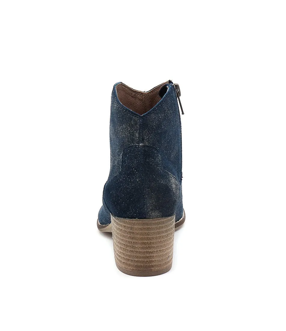 SILENT D Mella Navy Dust Suede