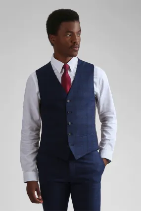 Slim Munro Check Waistcoat