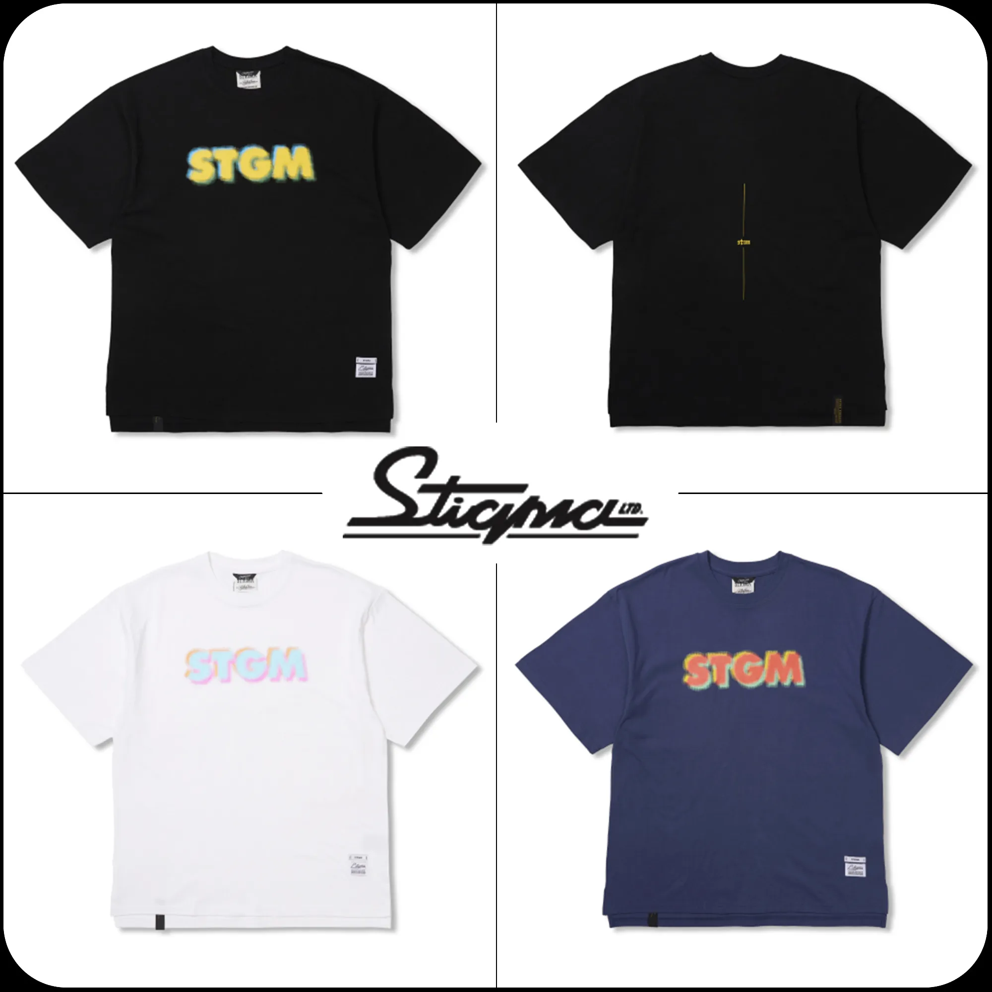 STIGMA  |[ STIGMA ]★Harf Tone Oversized Short Sleeves T-Shirts