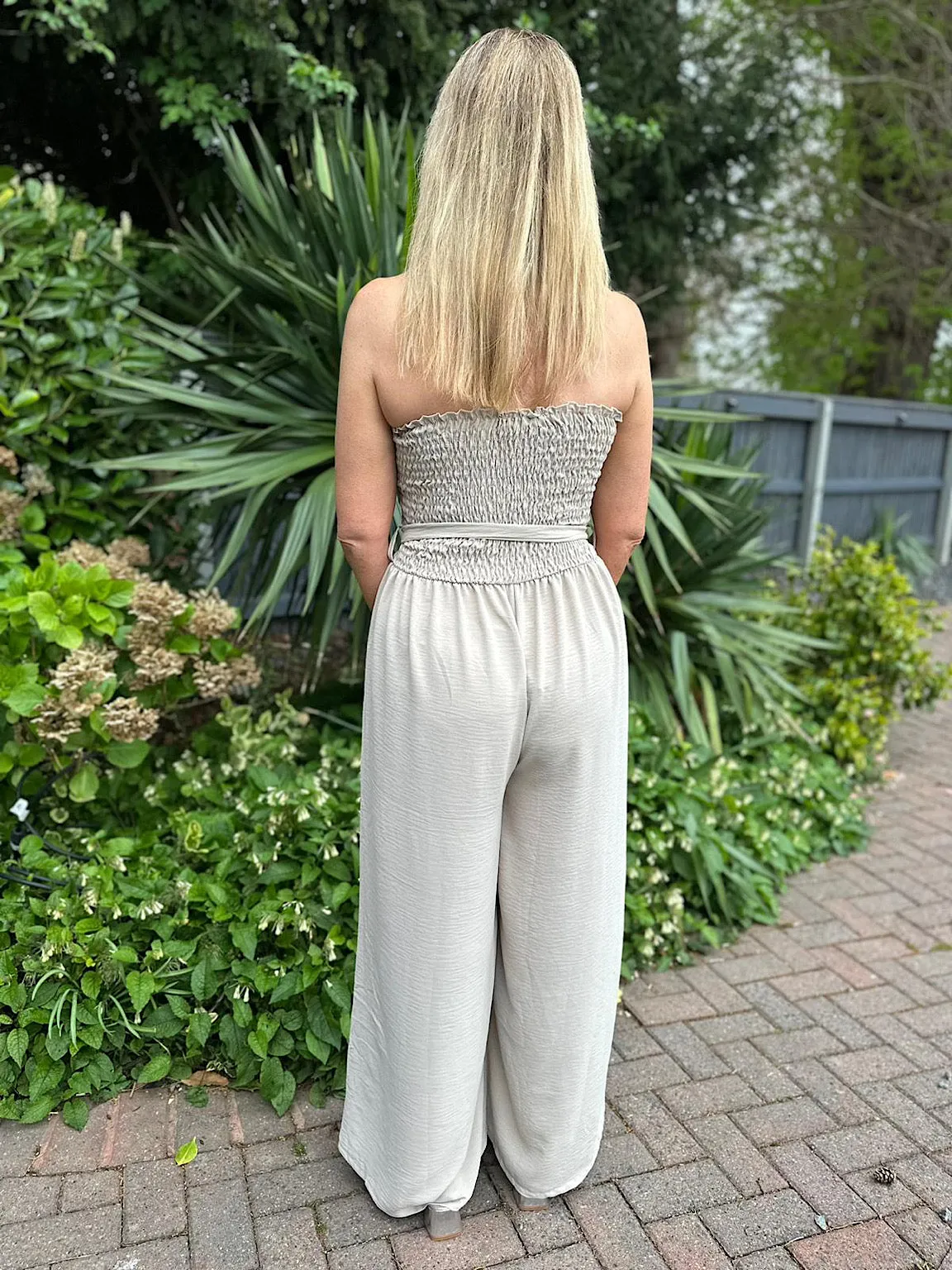 Stone Wide Leg Jumpsuit Melanie