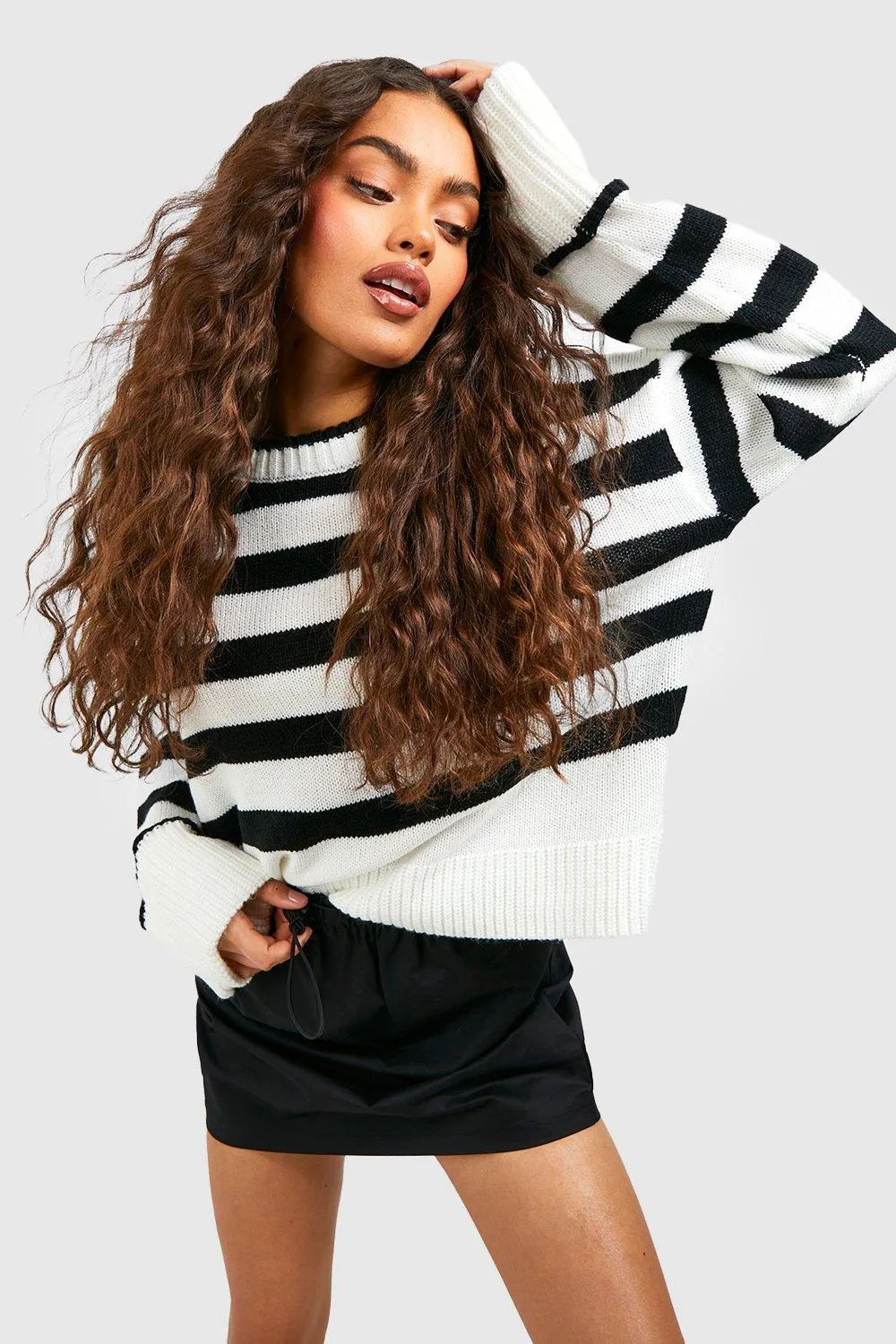 Stripe Crew Neck Sweater