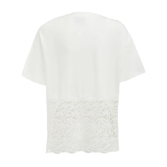 T-SHIRT MACRAME LACE Women Ecru