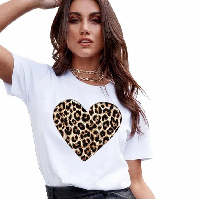 T Shirts Women Fashion Graphic Print Vogue