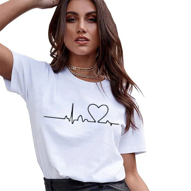 T Shirts Women Fashion Graphic Print Vogue