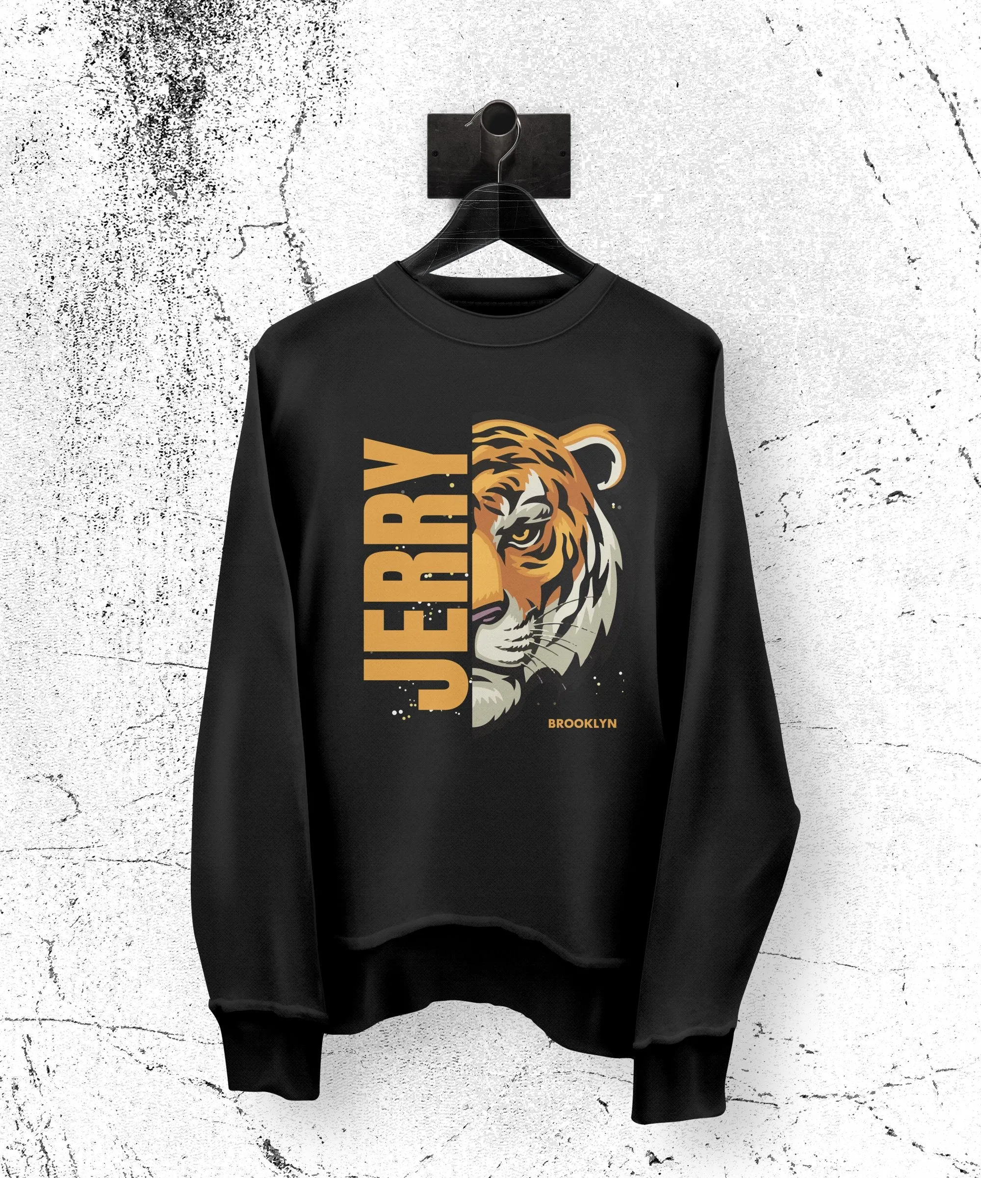 Tiger Face T-Shirt - Fierce Jerry Tiger Graphic Tee - Wild Animal Print Shirt - Men's and Women's Casual Wear