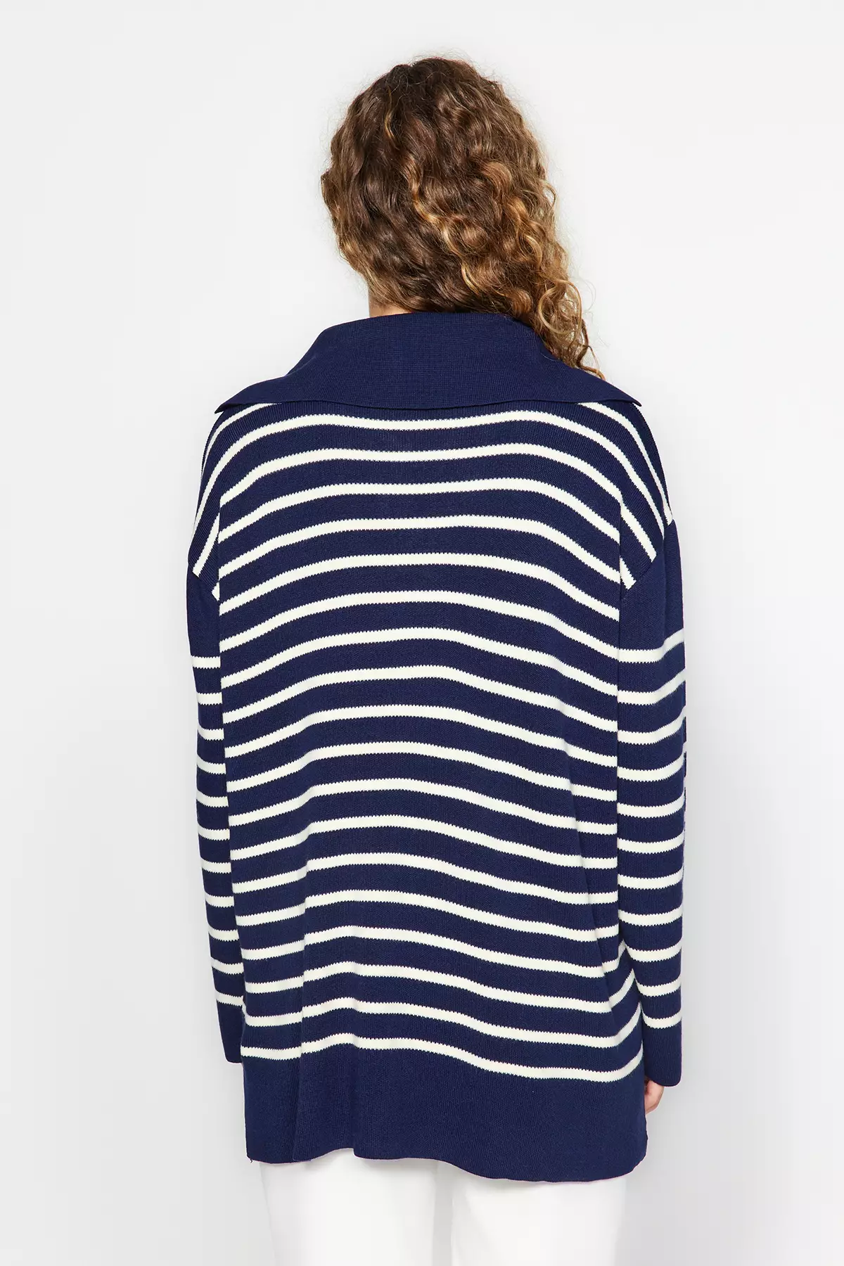 Trendyol Striped Knitted Sweater