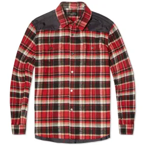 Undercover Tartan Flannel OvershirtRed Check