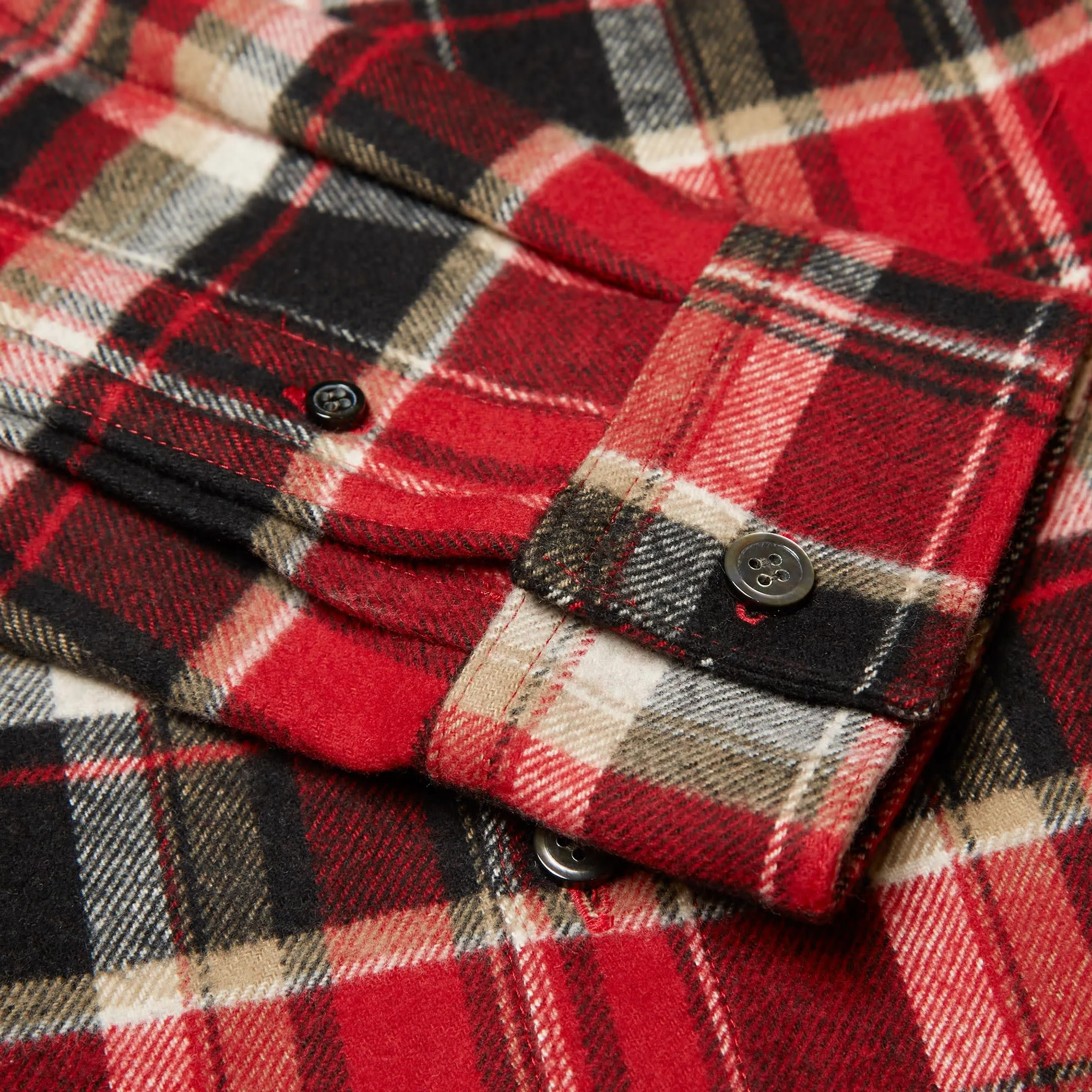 Undercover Tartan Flannel OvershirtRed Check