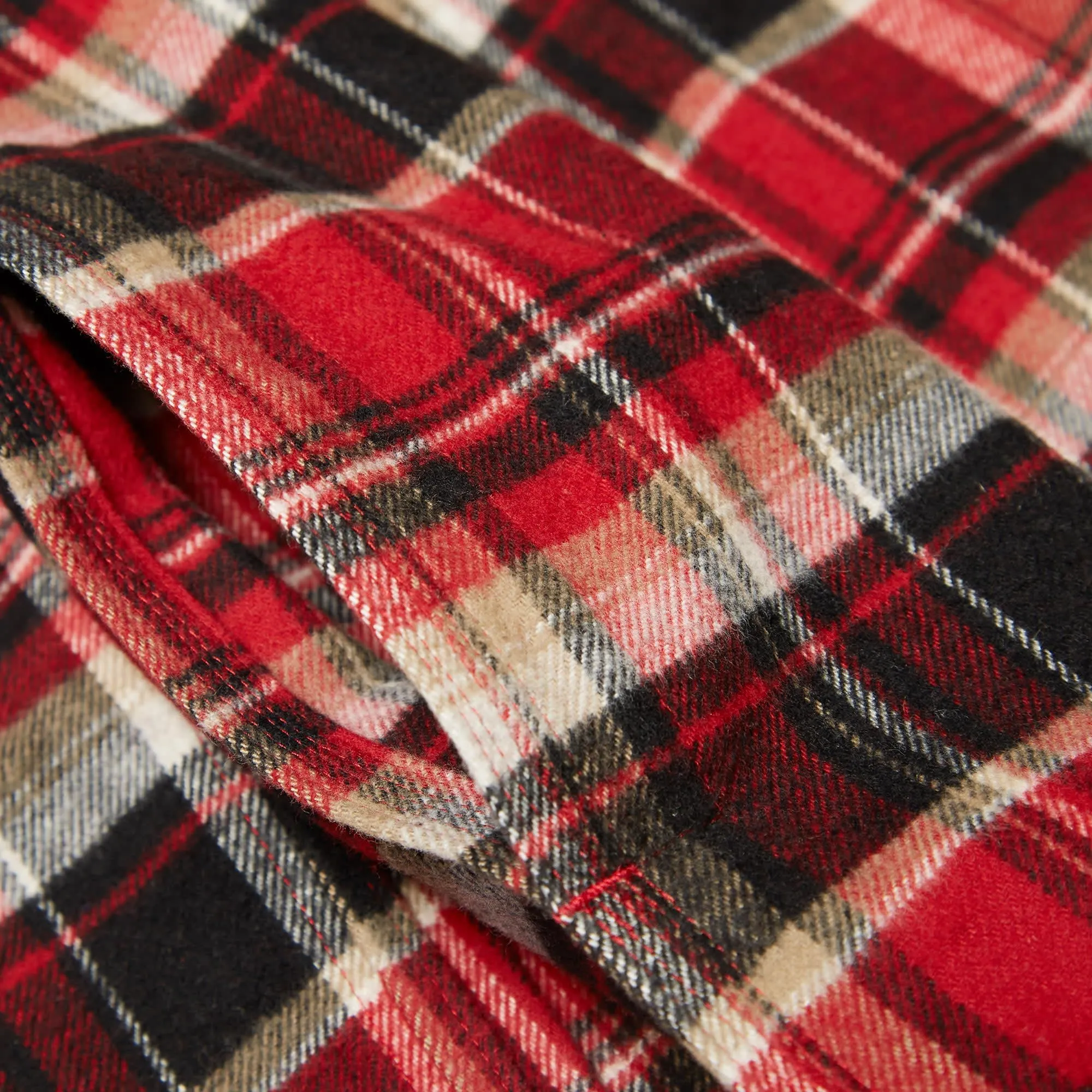 Undercover Tartan Flannel OvershirtRed Check