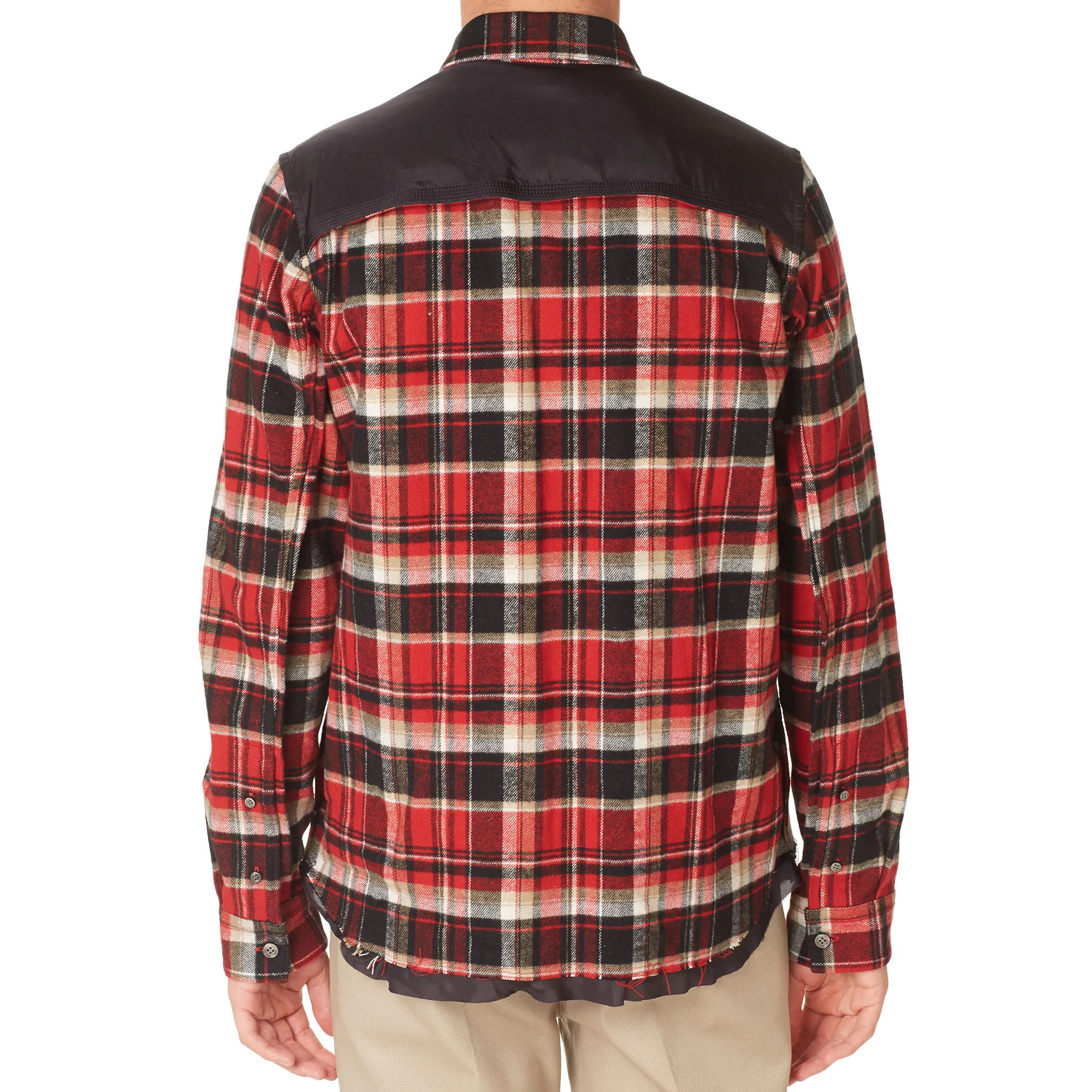 Undercover Tartan Flannel OvershirtRed Check