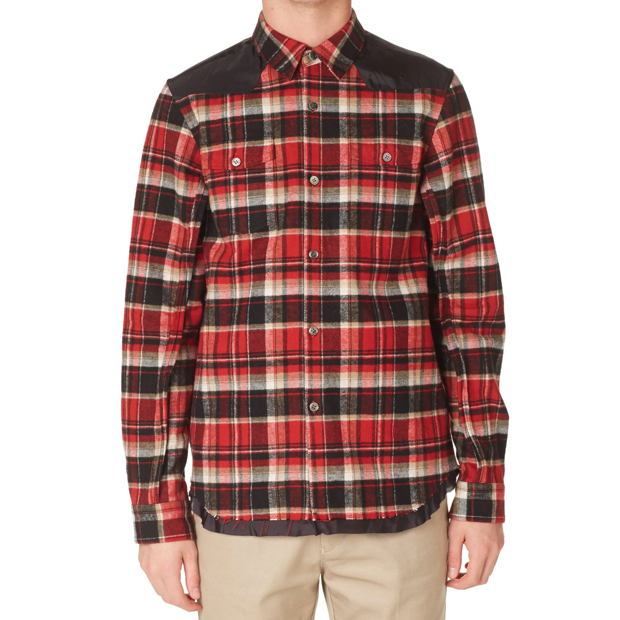 Undercover Tartan Flannel OvershirtRed Check