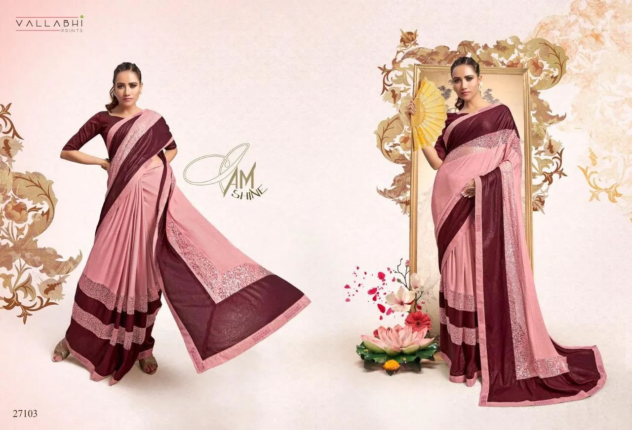 Vallabhi Launched Cherry Taiwanese Fabric Fancy Designer Sarees