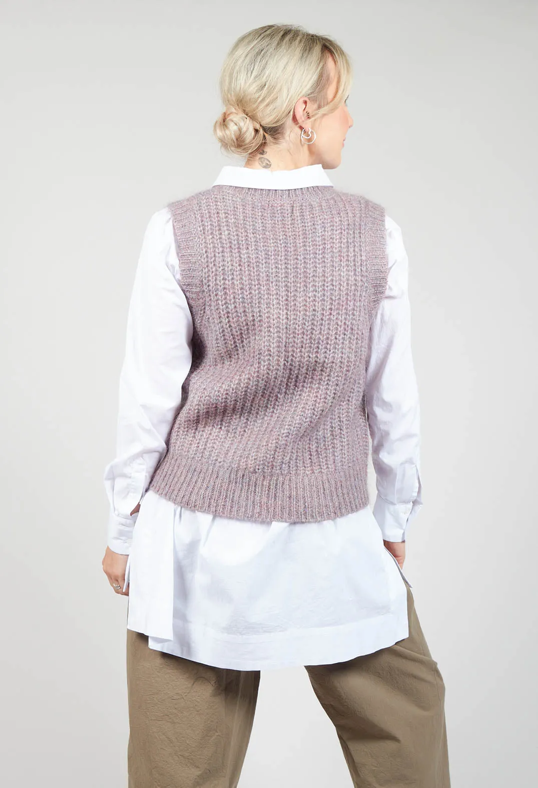 Vera Vest with Rib Finish