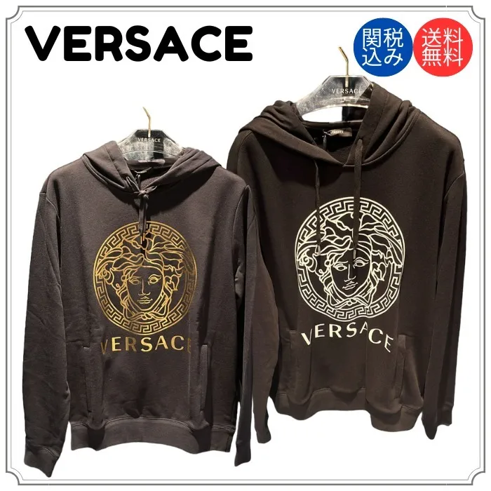 VERSACE  |Logo Luxury Hoodies