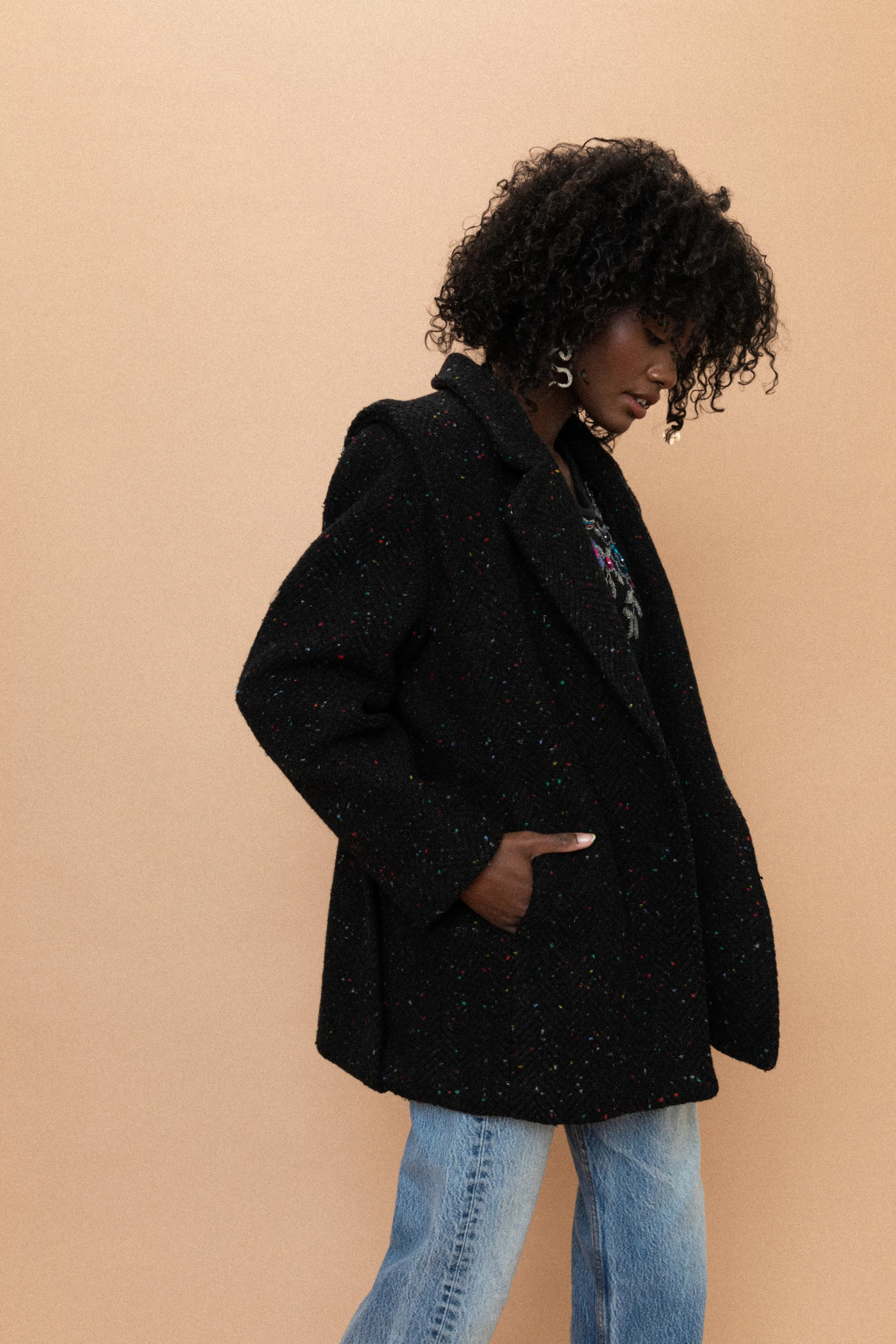 Vintage Wool Speckle Jacket (S/M)