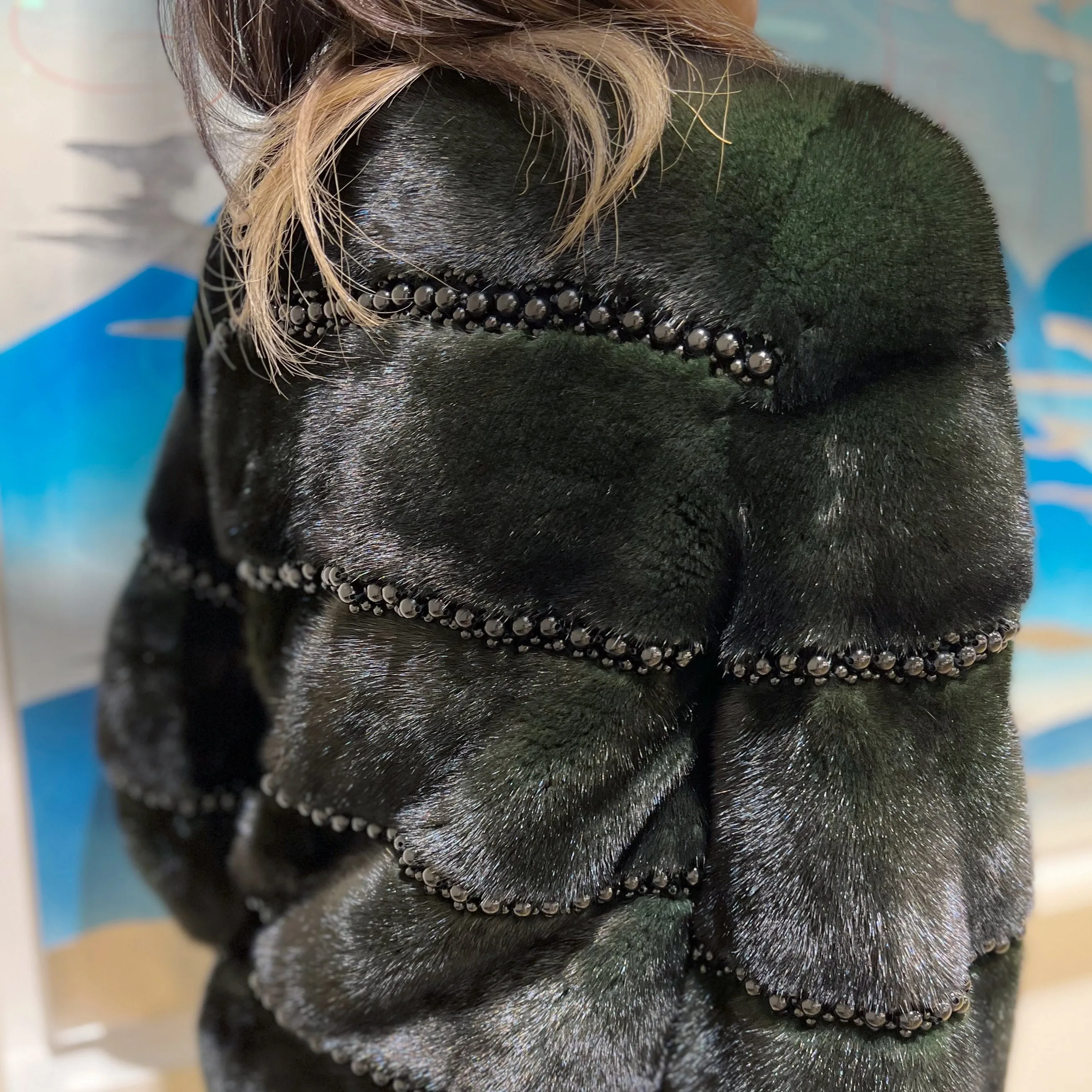 VTO DTM Dark Green Mink coat