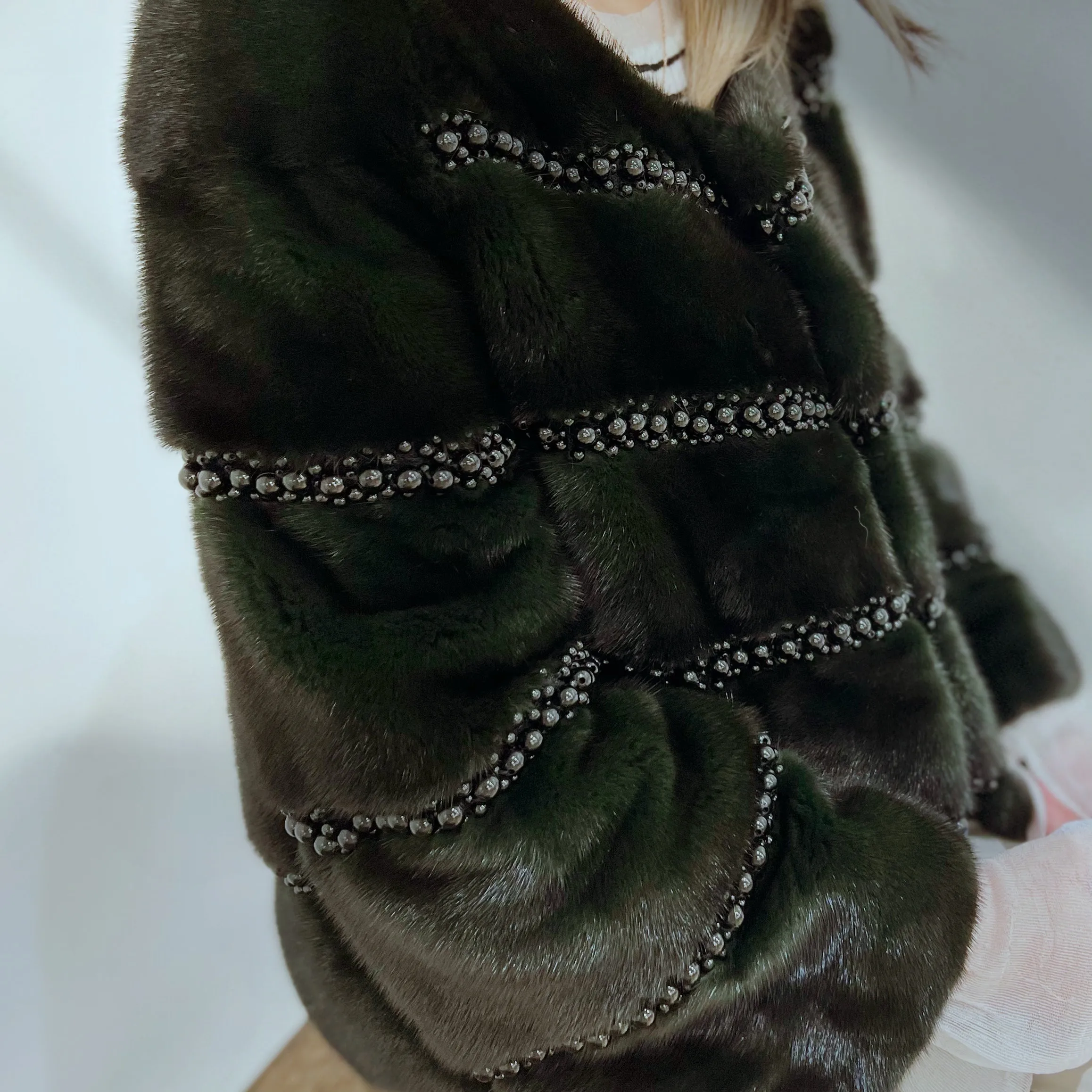 VTO DTM Dark Green Mink coat