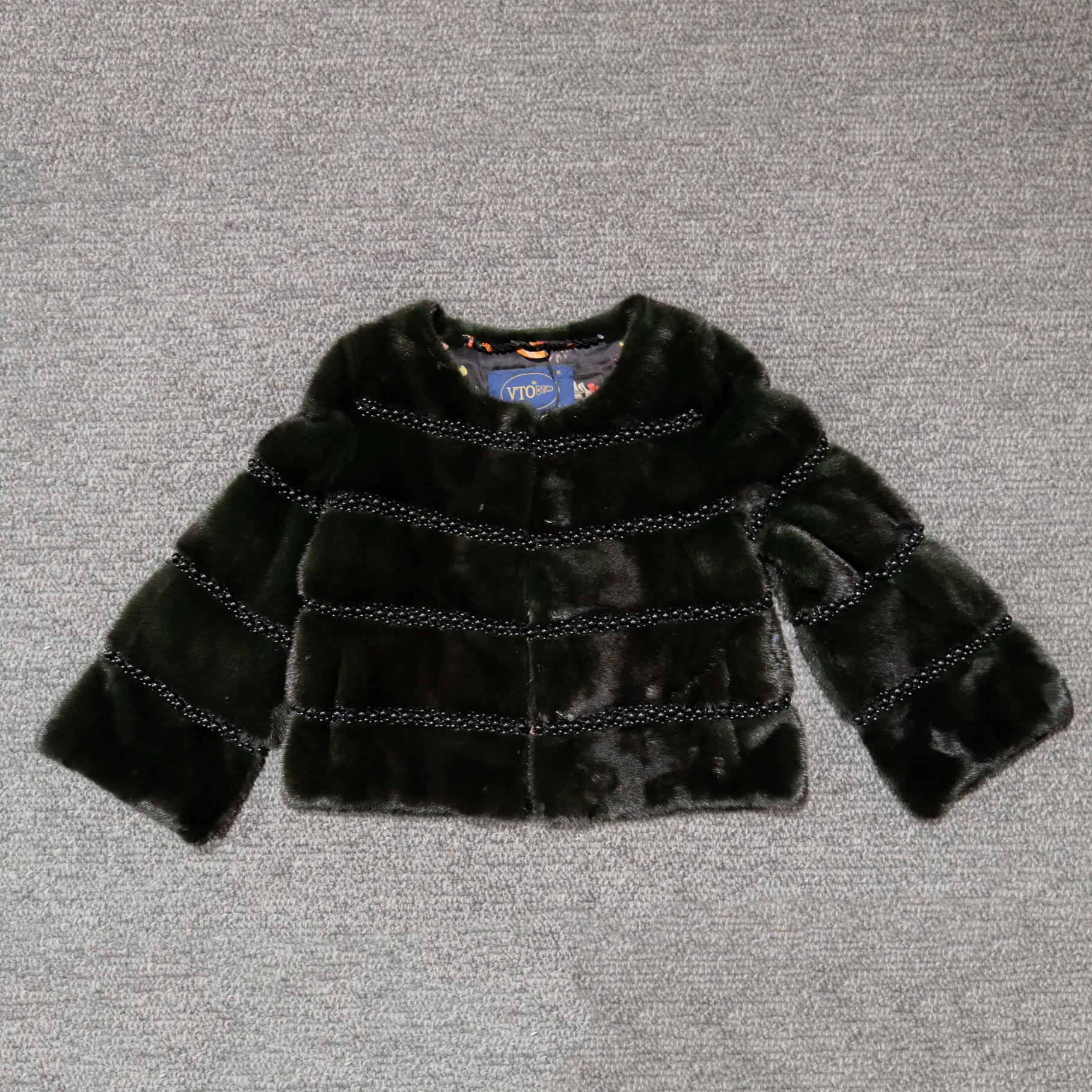 VTO DTM Dark Green Mink coat