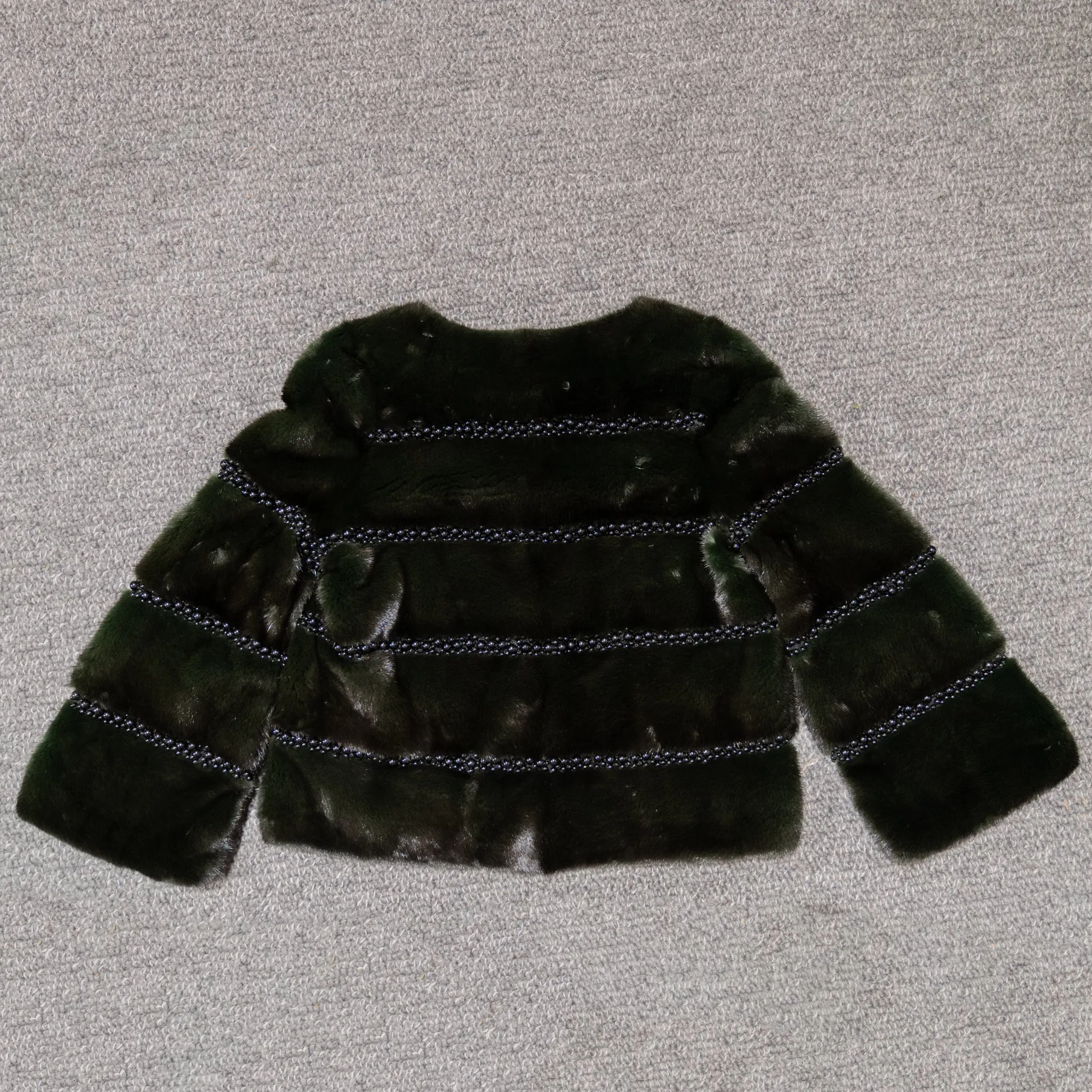 VTO DTM Dark Green Mink coat