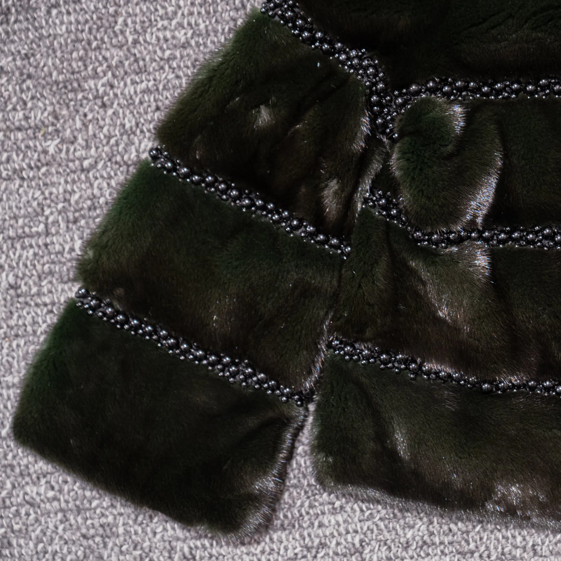 VTO DTM Dark Green Mink coat