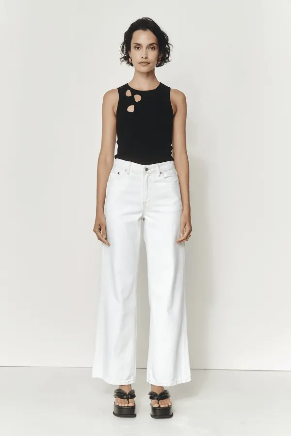 Wide Leg Jean Ivory