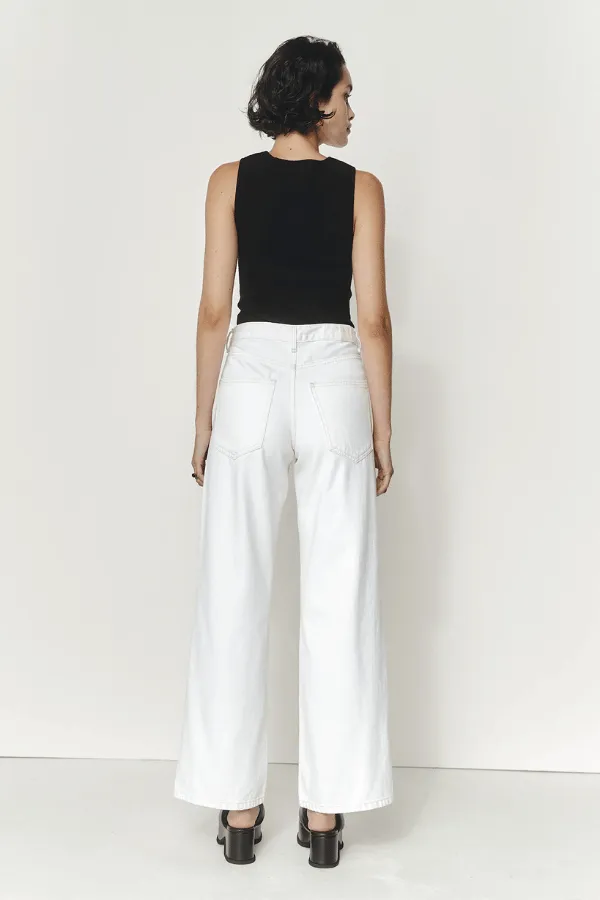 Wide Leg Jean Ivory