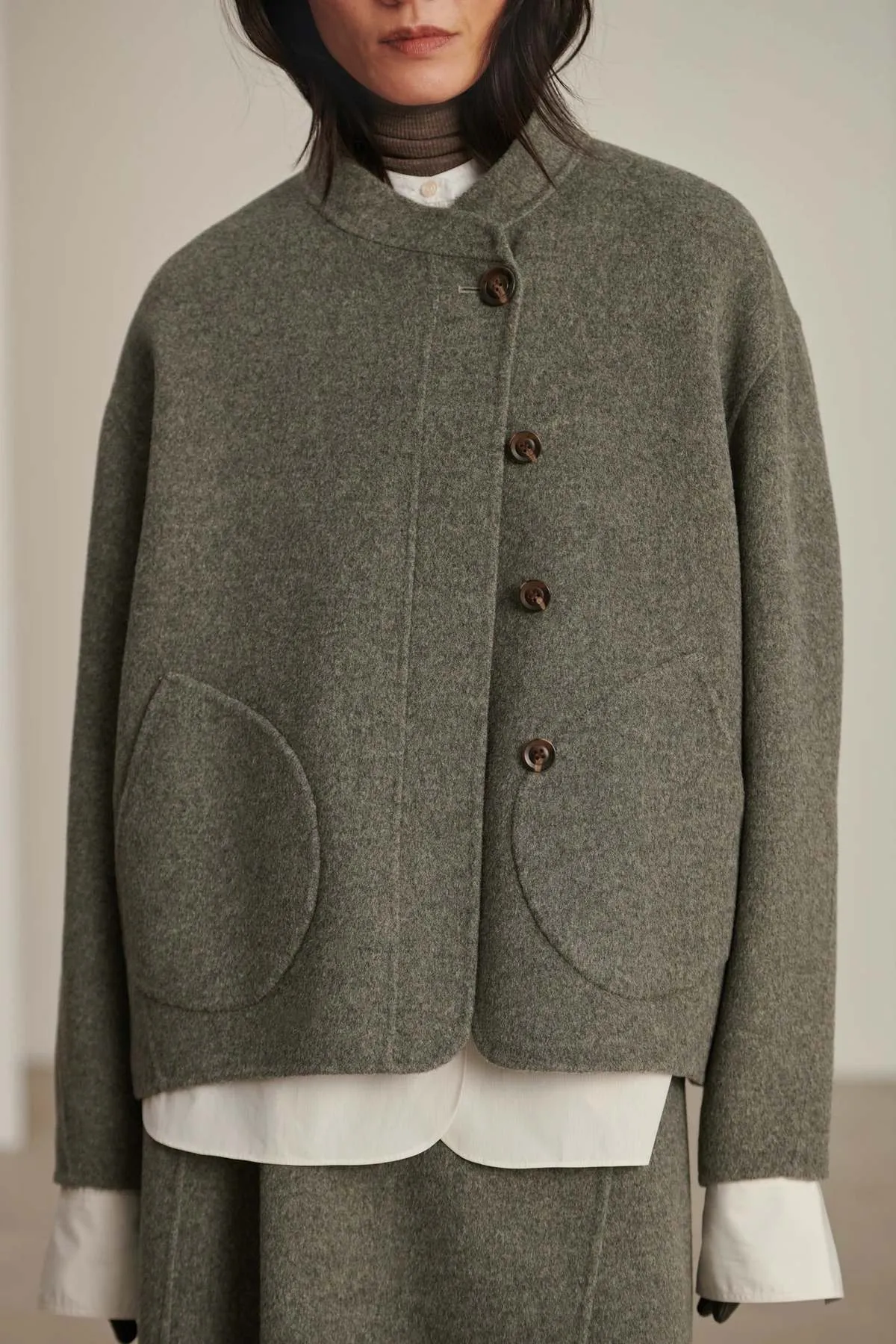 Windsor Wool Coat - Gray