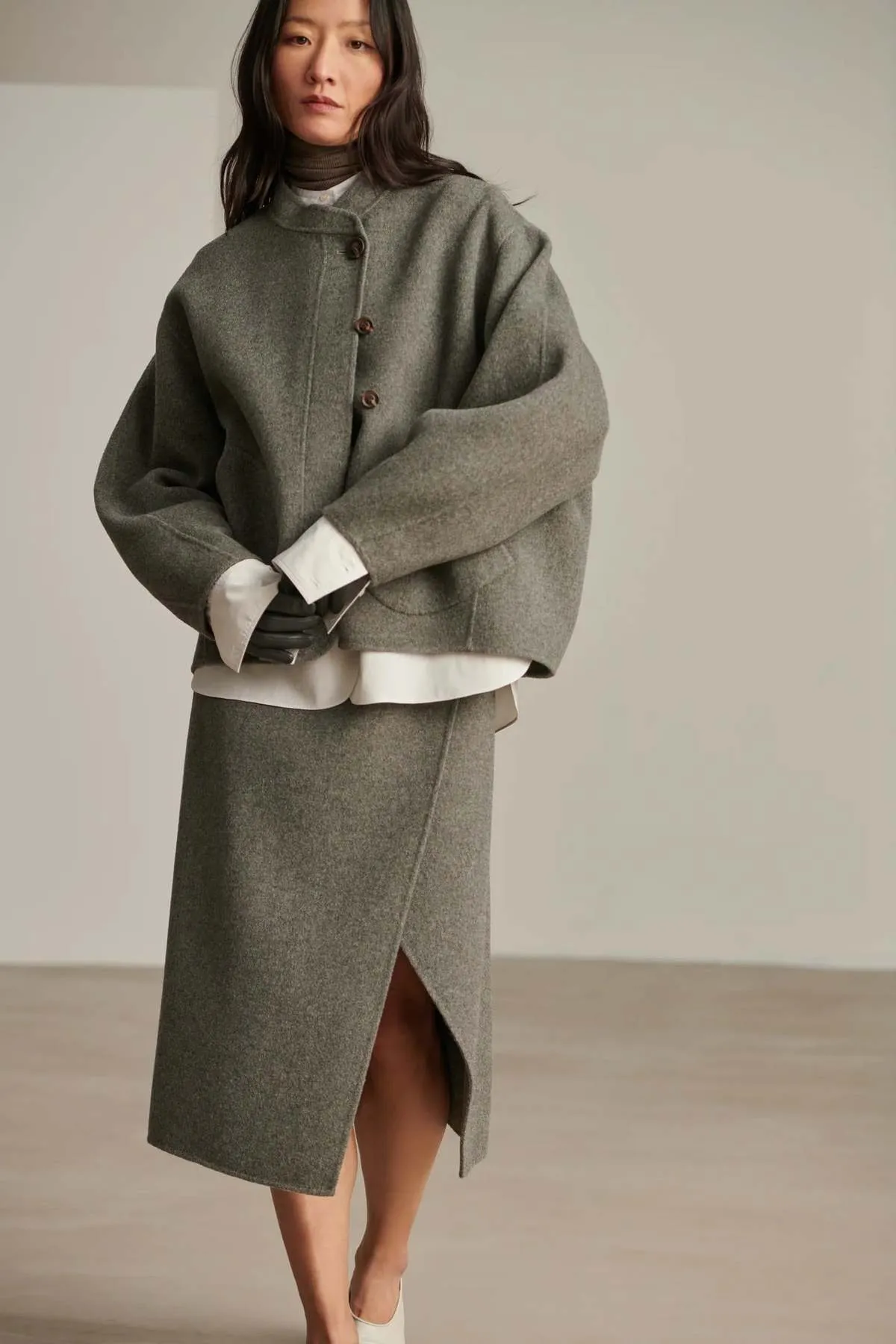 Windsor Wool Coat - Gray