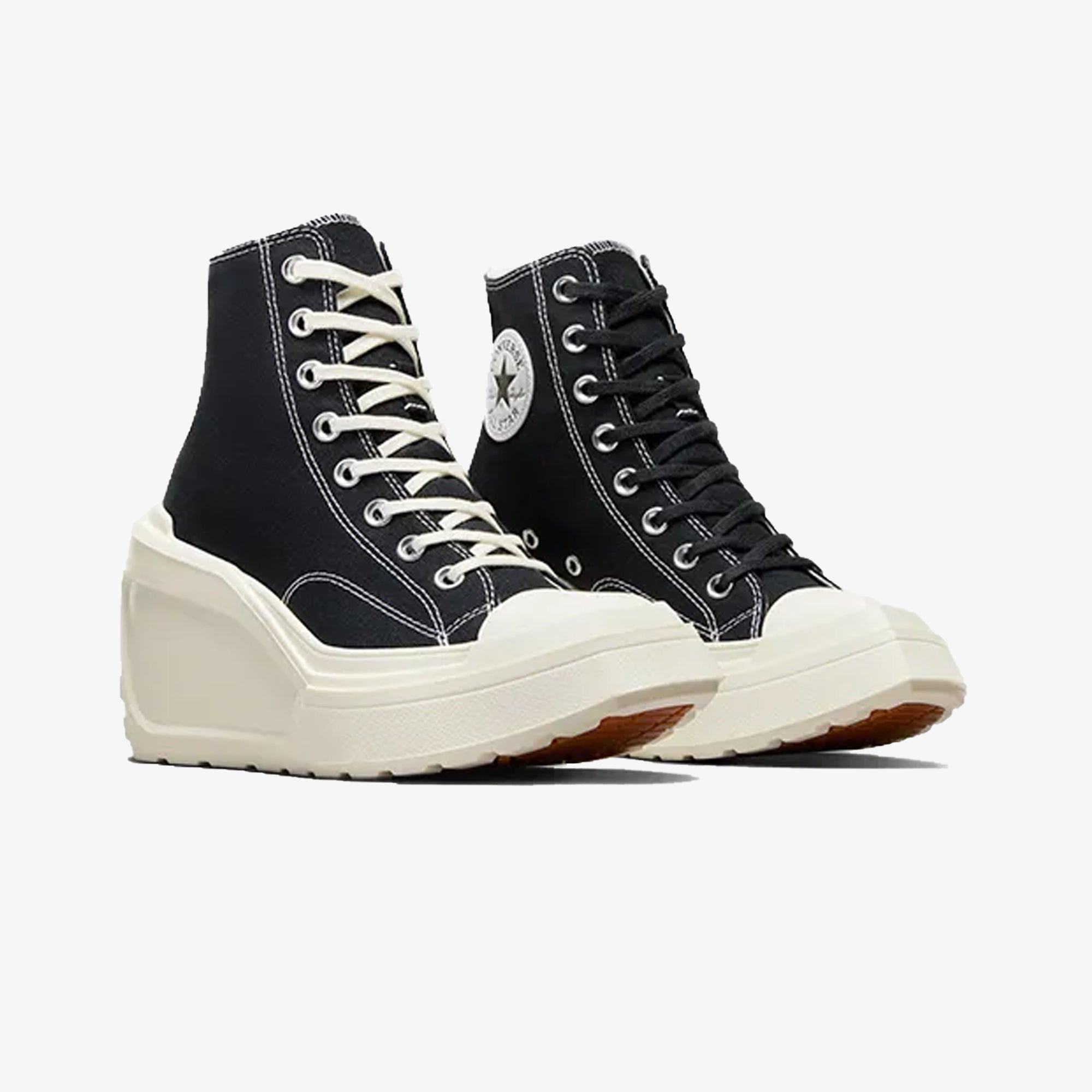 WMN'S CHUCK 70 DE LUXE WEDGE 'BLACK/WHITE'