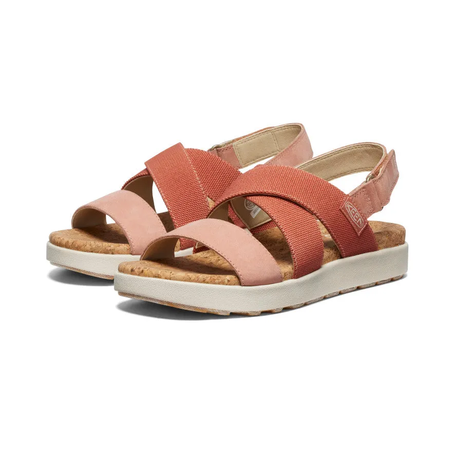 Women's Elle Criss Cross Sandal  |  Baked Clay/Cork