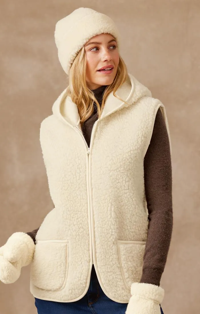 Wool Hooded Waistcoat