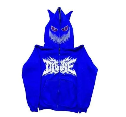 Y2K Rhinestone Skeleton Hoodies