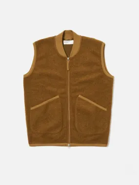 Zip Waistcoat - Mustard