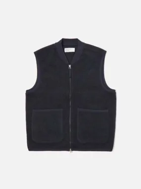 Zip Waistcoat - Navy